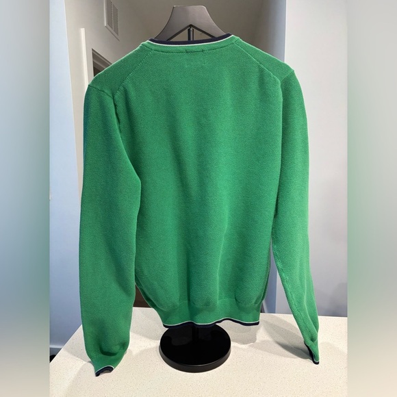 Brooks Brothers | Vibrant Green V Neck Sweater - Picture 8 of 8
